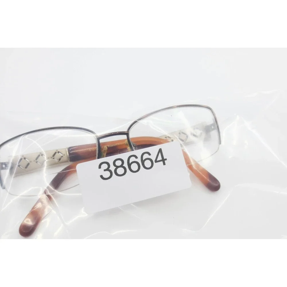 Elizabeth Arden 1082A-1 Eyeglasses Burgundy Gold Semi Rimless 51-17-130 Womens